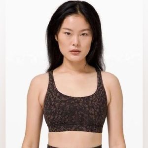 Lululemon energy sports bra animal print